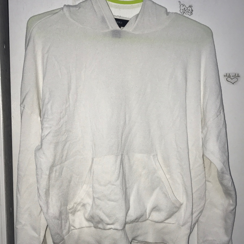 Simple white Hoodie